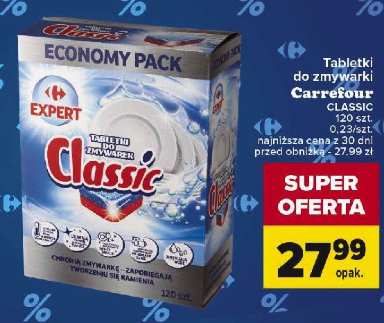 Tabletki do zmywarki classic Carrefour expert promocja