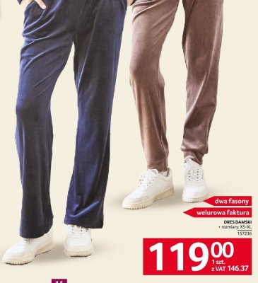 Dres damski welurowy Up2fashion promocja w Selgros