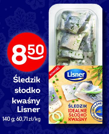 Śledzie słodko kwaśne Lisner promocja