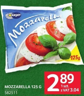 Mozzarella Celger 125g promocja w Selgros