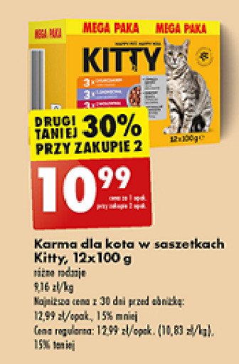 Karma dla kota 3 x kurczak + 3 x jagnięcina + 3 x wołowina + 3 x łosoś Kitty promocja