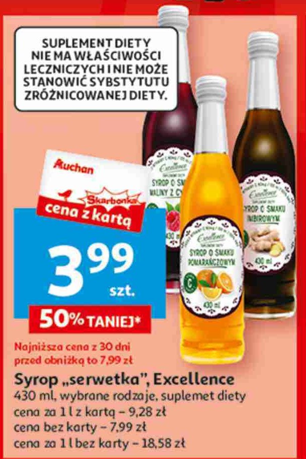 Syrop imbirowy Excellence promocja