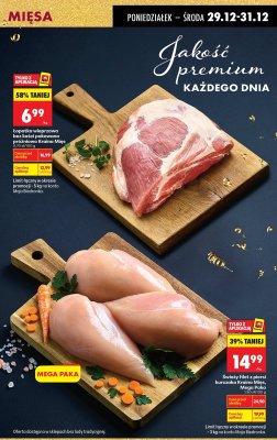 Łopatka wieprzowa bez kości pakowana próżniowo Kraina Mięs, 0,70 zł/100 g promocja w Biedronka