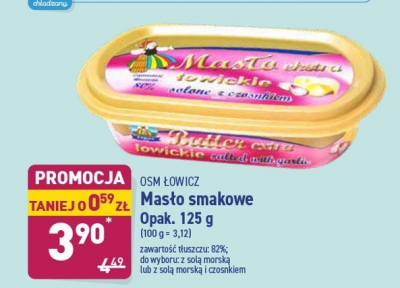 Mas艂o ekstra 艂owickie z czosnkiem Osm 艂owicz promocja