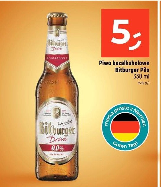 Piwo BITBURGER DRIVE promocja