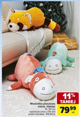 Maskotka pluszowa PANDA dł. 70 cm promocja w Carrefour