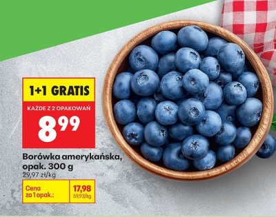 Borówka amerykańska promocja w Biedronka