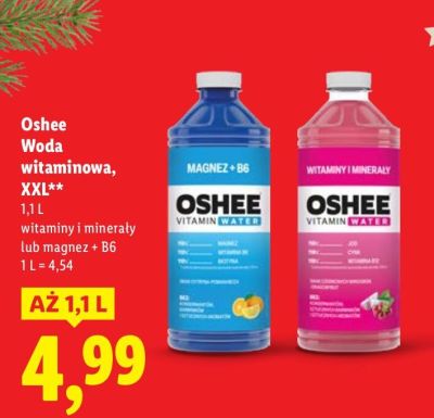 Woda witaminowa Vitamin XXXL magnez + B6 promocja w Lidl