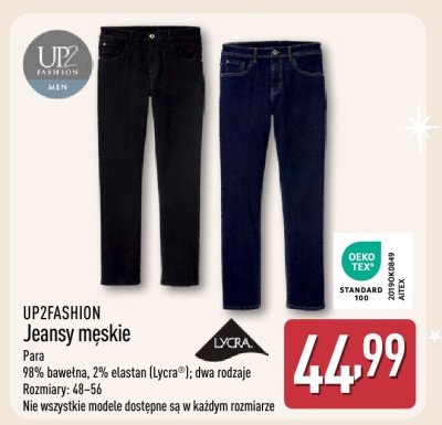 Jeansy męskie  promocja w Aldi