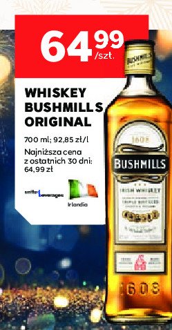 Whiskey Bushmills original promocja w Stokrotka