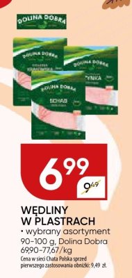 Wędliny w plastrach Dolina Dobra promocja w Chata Polska