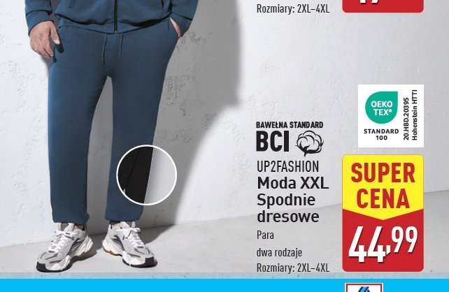 Spodnie dresowe męskie rozm. 2xl-4xl Up2fashion promocja