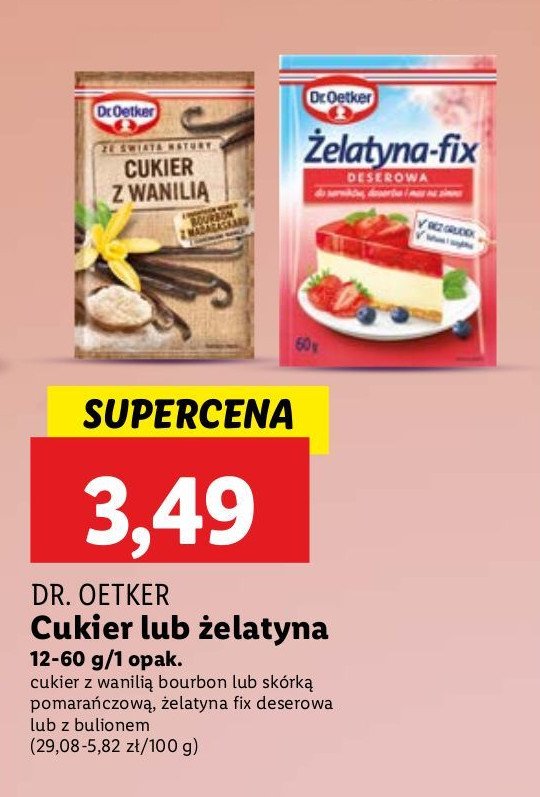 Żelatyna bulionowa Dr. oetker promocja