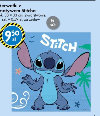 Serwetki z motywem Stitcha promocja w Tedi
