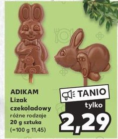 Lizak czekoladowy królik Adikam promocja