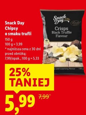 Chipsy o smaku trufli promocja w Lidl