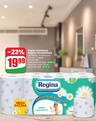 Papier toaletowy Regina rumiankowy promocja w Dino