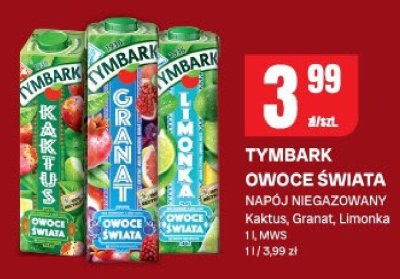Napój Tymbark Owoce Świata Kaktus, Granat, Limonka promocja w Chorten