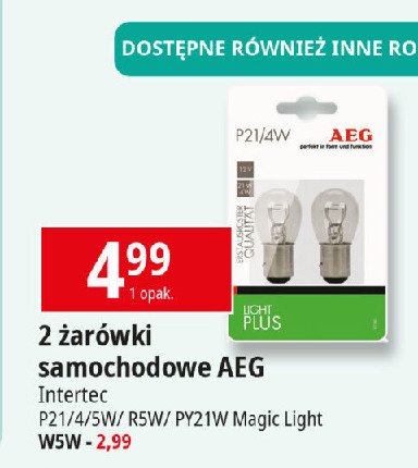 Żarówka r5w Aeg promocja