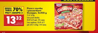 Pizza z szynk膮 i pieczarkami Dr. oetker guseppe promocja