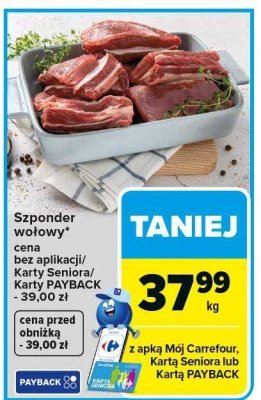 Szponder wołowy promocja w Carrefour