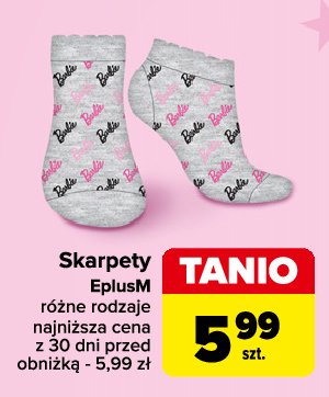 Skarpetki barbie E plus m promocja w Carrefour