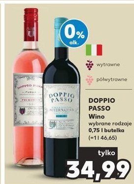 Wino DOPPIO PASSO SEMI DRY promocja