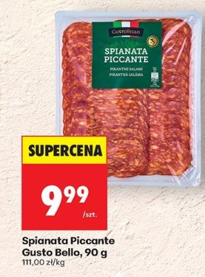 Wędlina Spianata Piccante  promocja w Biedronka