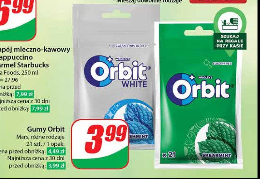 Guma do żucia fresh mint Orbit white promocja