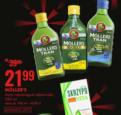 Mój pierwszy tran norweski Moller's tran norweski promocja w Super-Pharm