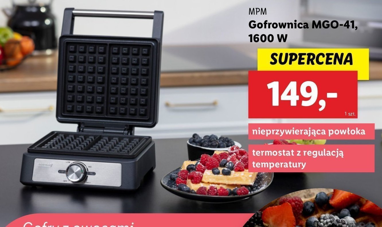 Gofrownica mgo-41 1600 w Mpm product promocja