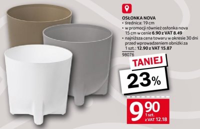Osłonka Nova średnica 19 cm promocja w Selgros