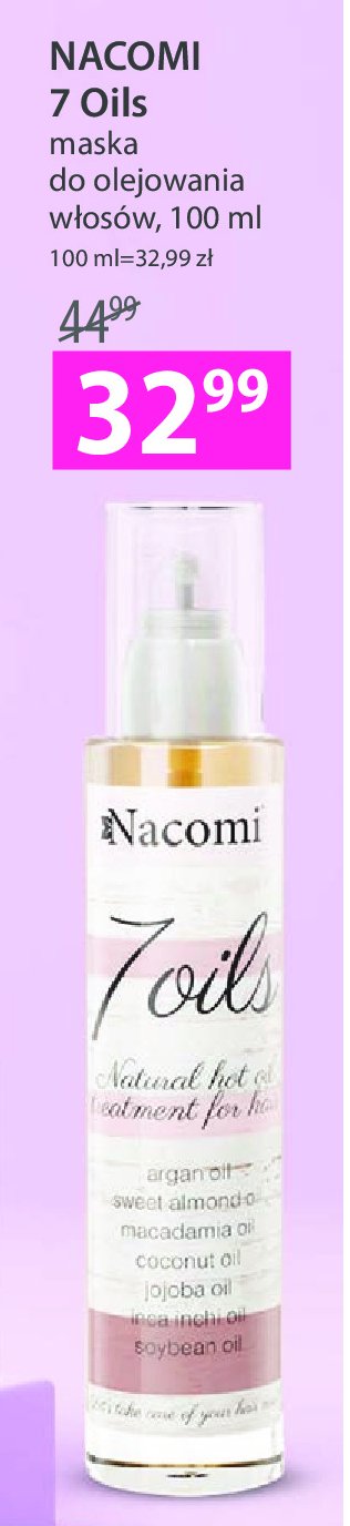 Maska 7 oils Nacomi promocja