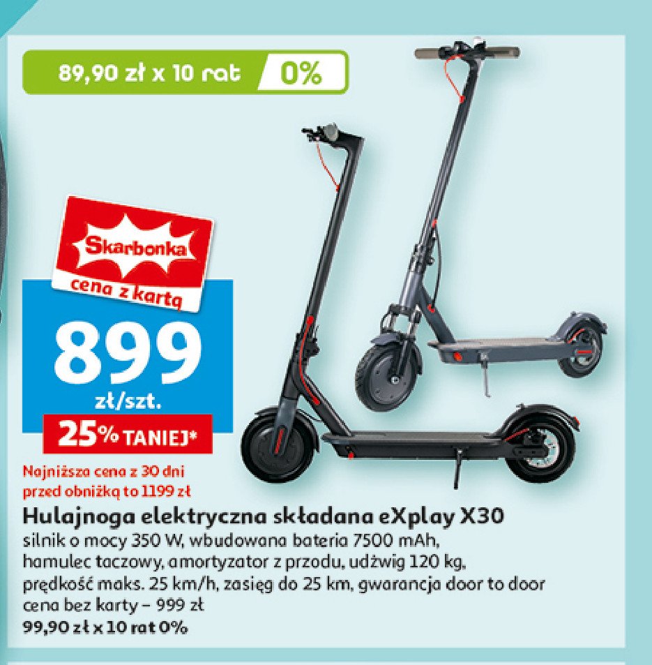 Hulajnoga elektryczna x30 EXPLAY promocja