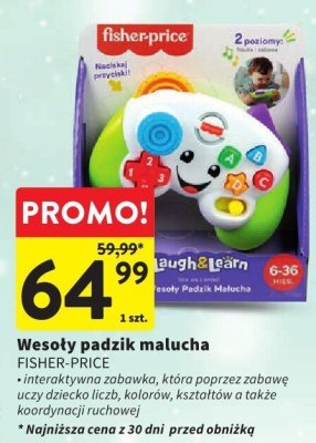 Wesoły padzik malucha Fisher-Price promocja w Intermarche