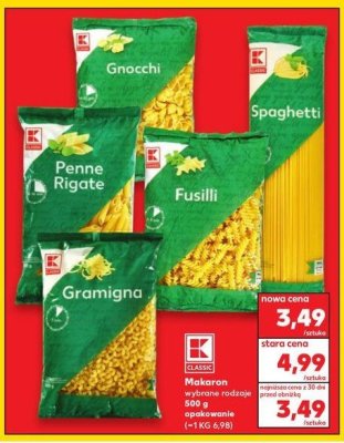 Makaron gnocchi K-classic promocja