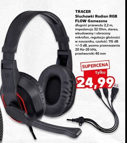 Słuchawki gamezone radian rgb flow Tracer promocja