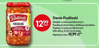 Danie Pudliszki - Fasolka po bretońsku z kiełbasą i boczkiem promocja w Żabka
