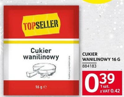 Cukier wanilinowy 16 g promocja w Selgros