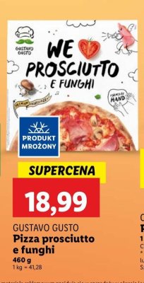 Pizza prosciutto e funghi Gustavo gusto promocja