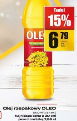 Olej rzepakowy Oleo promocja w Supeco