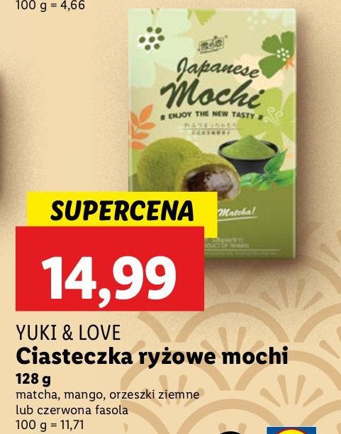 Ciastka czerwona fasola Yuki & love promocja w Lidl