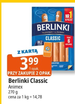 Berlinki Classic Animex promocja w Leclerc