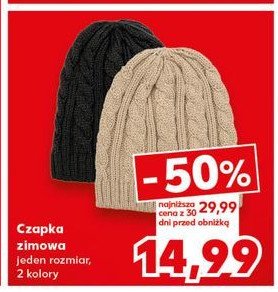 Czapka zimowa promocja w Kaufland