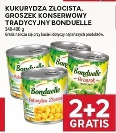 Kukurydza złocista, groszek konserwowy Bonduelle promocja w Stokrotka