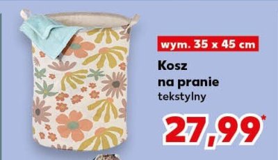Kosz na pranie tekstylny promocja w Kaufland