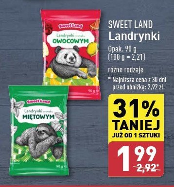 Landrynki miętowe Sweetland promocja