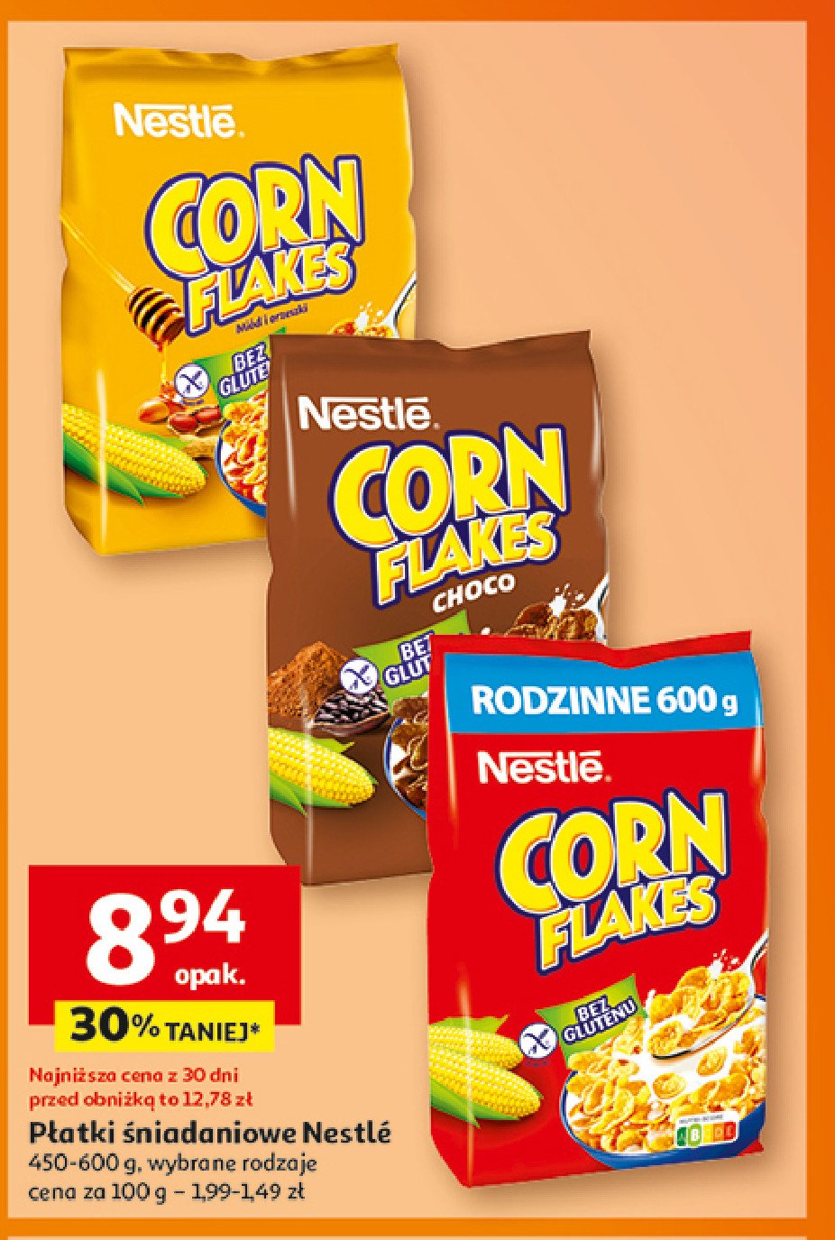 Płatki śniadaniowe choco Nestle corn flakes Corn flakes (nestle) promocja