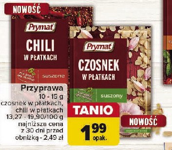 Czosnek w płatkach Prymat promocja