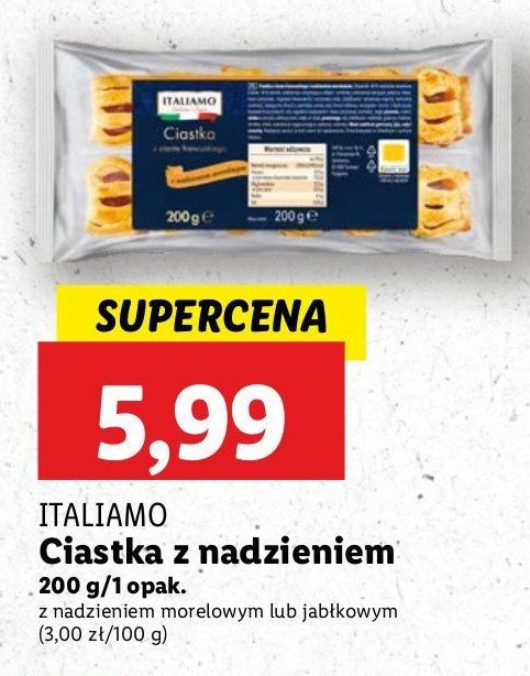 Ciasteczka morelowe Italiamo promocja